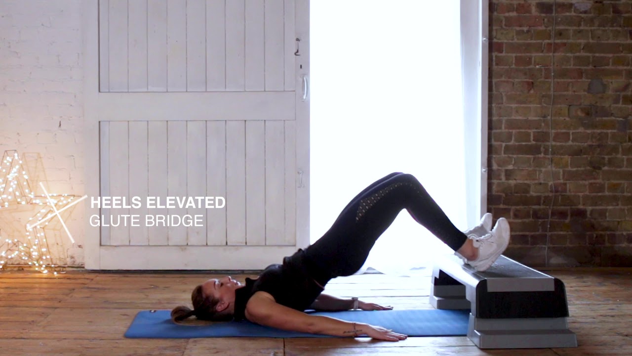 Heels Elevated Glute Bridge YouTube