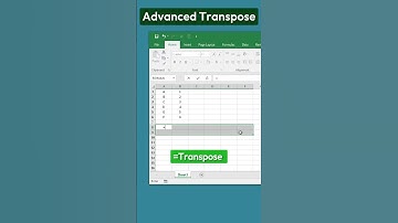Master EXCEL Advanced Transpose Like a Pro!