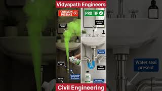 “Stop Bad Odor: Use a Proper P-Trap!” #vidyapathengineers