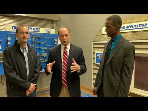 Rep. Good Visits Appomattox Christian Academy's VOTech Facility