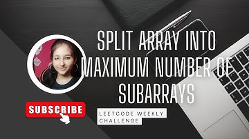 Leetcode 2871 ||  Split Array Into Maximum Number of Subarrays||Leetcode Weekly Medium || cpp