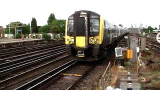 450023 &amp; 450003 class 450 electric units  arrive at Clapham London