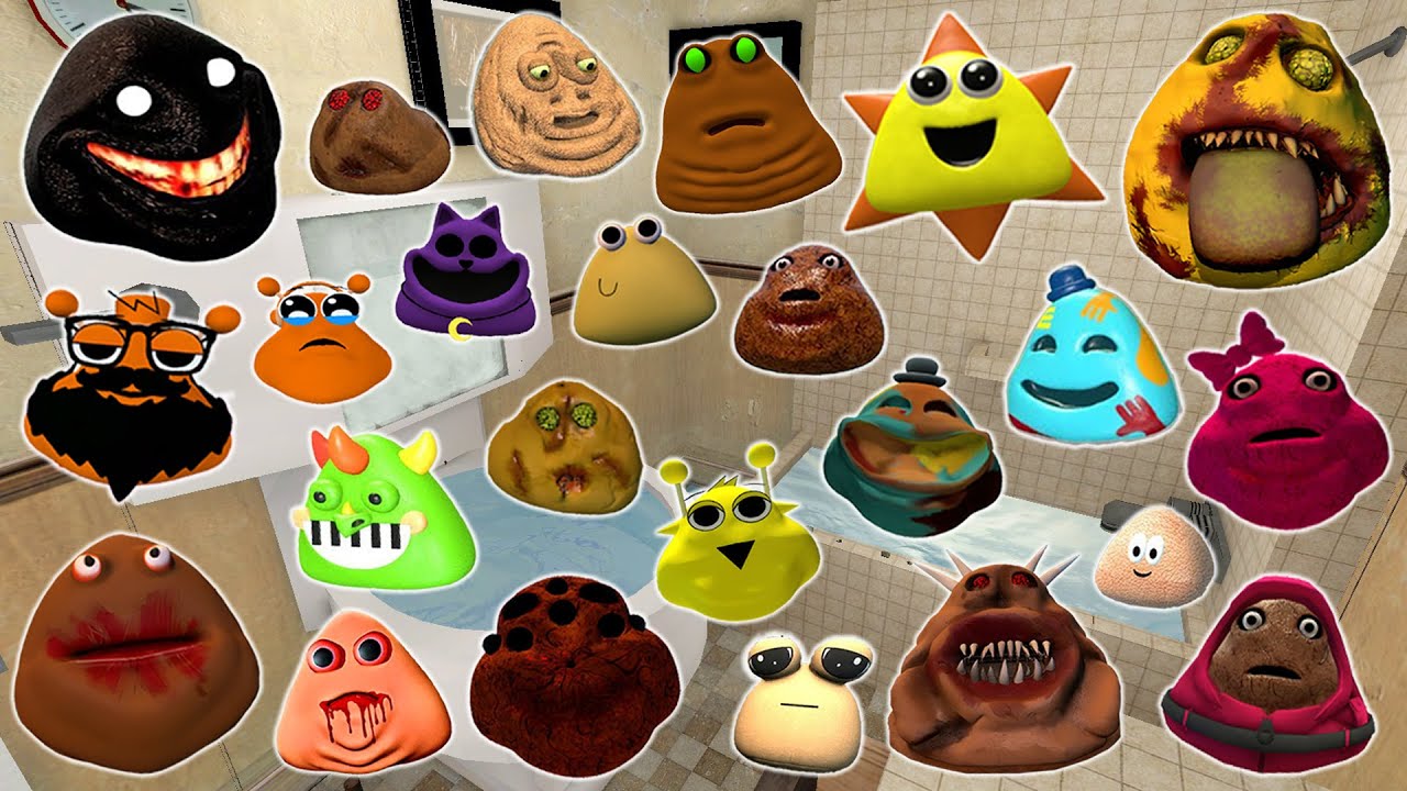DESTROY ALL NEW 3D POU BOU'S REVENGE & ITALIAN BRAINROT FAMILY in TOILET Garry's Mod