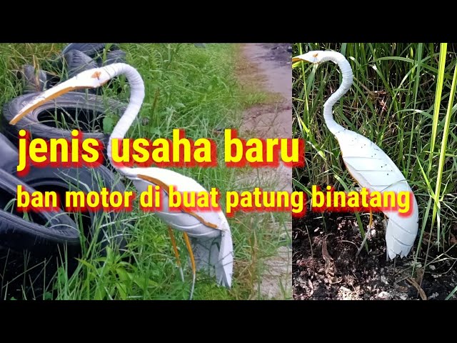 caranya membuat burung bangau dari ban motor 🐓🐓🐓🐓 class=