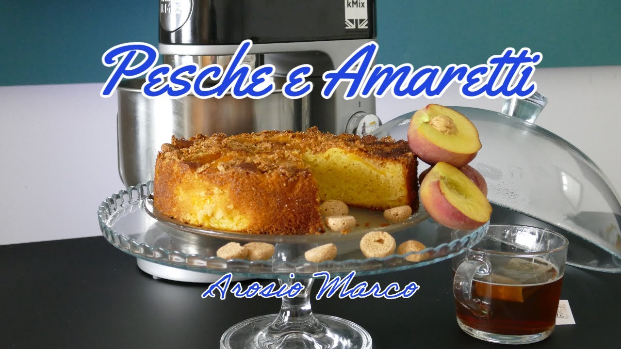 Torta Morbida Di Pesche e Amaretti