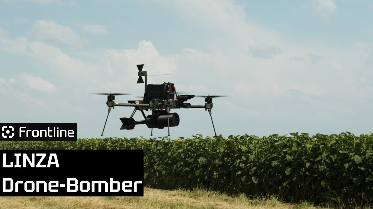 Дрон-бомбер “Лінза” | кадри бойового застосування | frontline-robotics.tech