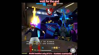 double headshot using M1014 ROARING GUNFIGHTER in free fire gameplay 2 v 2 #freefire #phonk #fyp #yt