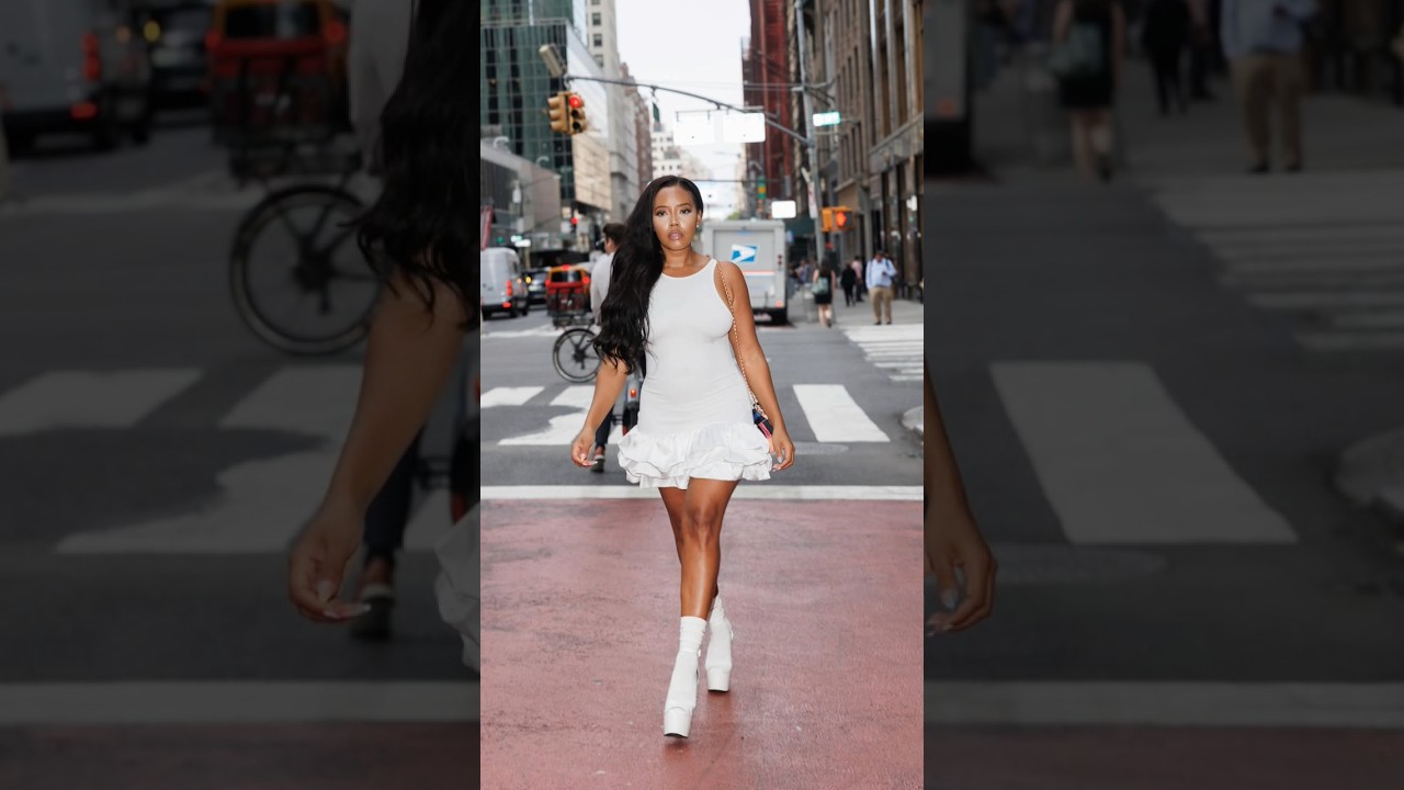 Angela Simmons Flirty Hip Slay In These NYC Streets 