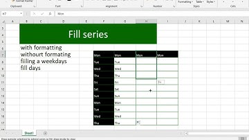 14  MS Excel   Fill Series   with formatting, without formatting & more