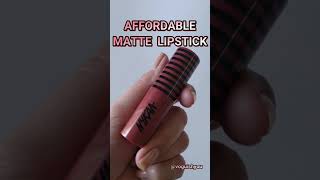 shorts AFFORDABLE MATTE LIPSTICK for BEGINNERS & TEENAGERS | Nykaa So Creme Creamy Lipstick REVIEW