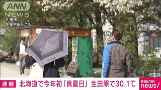【速報】北海道で今年初の真夏日に　生田原で30.1℃を観測(2024年4月27日)