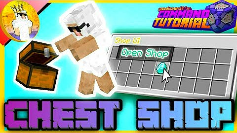 How To Make A SINGLEPLAYER CHEST SHOP! |Simple Chest GUI| [Mimecraft Bedrock Command Tutorial]