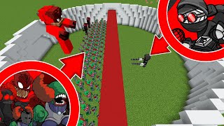 ВСЕ ФАЗЫ ТРИККИ ПРОТИВ ХЭНКА ФНФ В МАЙНКРАФТ ! ALL PHASES TRICKY БИТВА МОБОВ FNF MINECRAFT