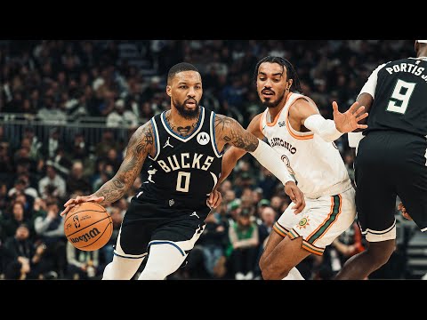 Highlights: Damian Lillard Scores 40 Against the Spurs | 20,000 Career Points | 12.19.23