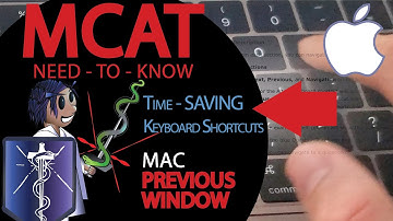 Previous Screen Shortcut, MAC: MCAT NEED-TO-KNOW