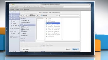 How to Export Mailboxes in Mac® OS X™