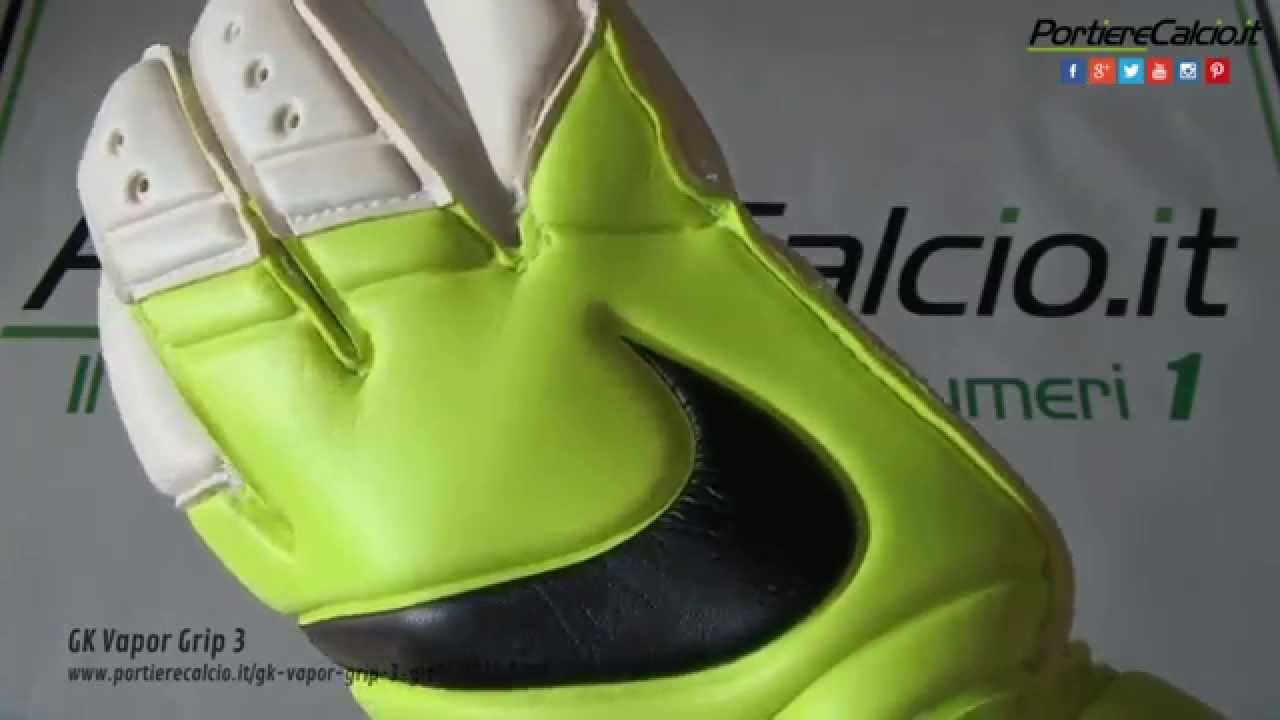 Guanti portiere Nike GK Vapor Grip 3 gialli 2015 - YouTube