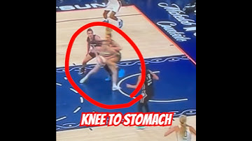 Caitlin Clark Takes Knee to Stomach from Sheldon #caitlinclark #basketball #shorts