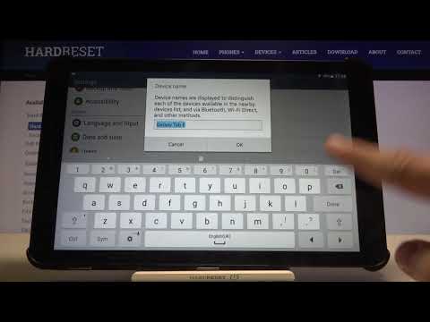 How to Change Device Name on Samsung Galaxy Tab E - Rename Samsung Tablet