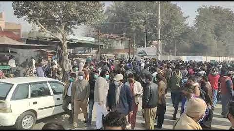 NFC IET MULTAN PROTEST FOR EXAMS