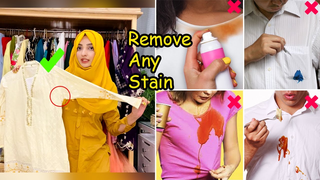 9 USEFUL DRESS STAIN REMOVAL HACKS YOU MUST KNOW YouTube