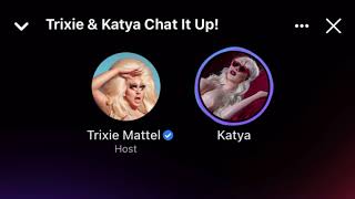 Trixie and Katya Chat it Up! @ Facebook audio room