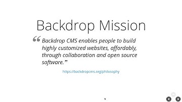 Use Backdrop CMS for your next project