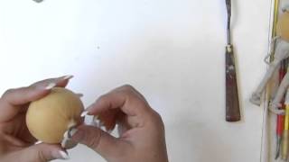 Sculpting and Gourd Art - using QuikWood Clay on Gourds