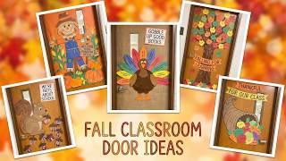 Pretty! 🍂 Fall Classroom Door Ideas 2026 Autumn School Door Decorations for All Teachers and Kids