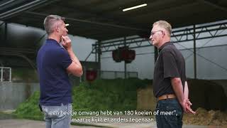 Voeren is belangrijk voor de koeien, aldus Johan Mulder