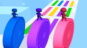 LAYERS ROLL game BEST COLOR GAME 🌈👮🏻‍♂️💜 Gameplay All Levels Walkthrough iOS, Android New Game 3D