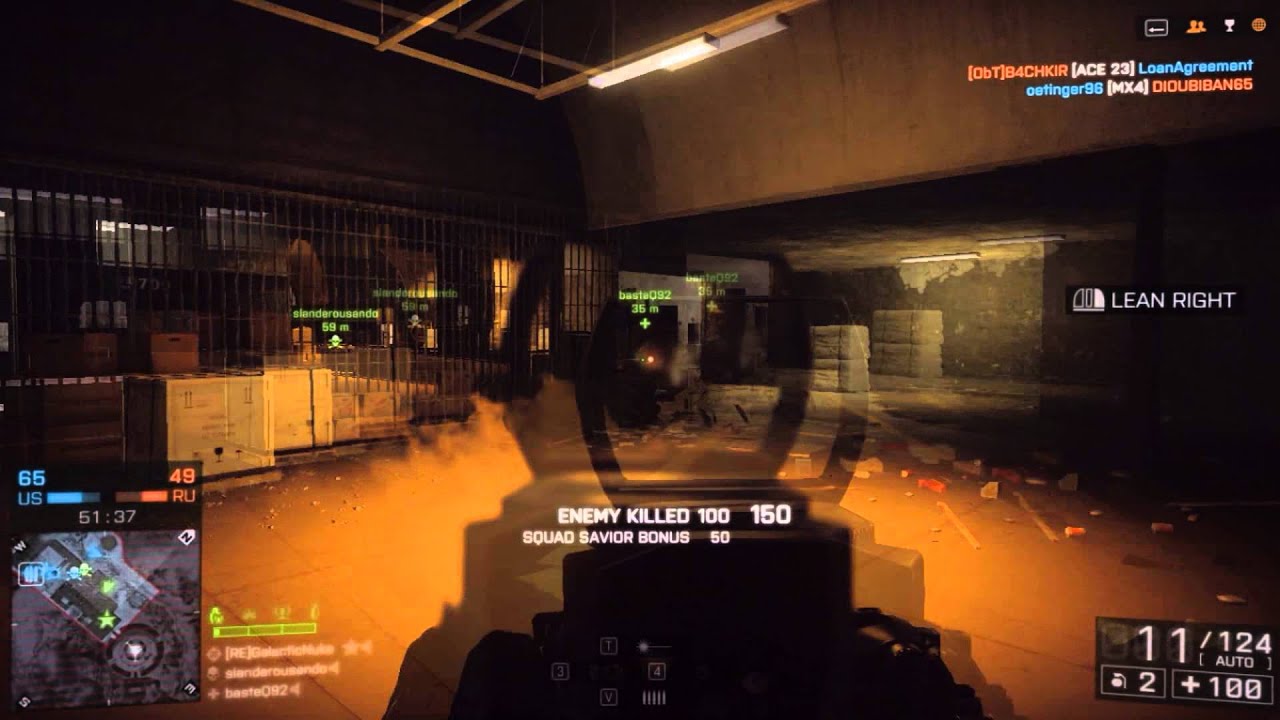 Battlefield 4 - Locker TDM - Motion Sensor - Top 5 Plays JackFrags