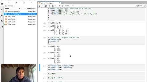 Matrices et vecteurs avec numpy et array [Python pour les maths] Tutoriel 2