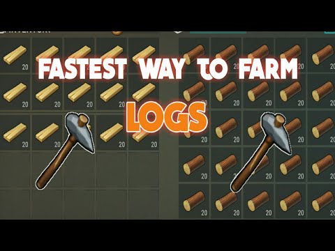 Fastest and Easiest way to Farm Pine Logs! Last Day on Earth Survival 1