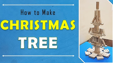 Jenga Tutorial #21: Build a Jenga Christmas Tree! 🎄 Stunning Holiday Block #Tutorial #Craft #Jenga
