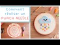 Ralisation punch needle  pluie de joie  kit cratifs les mercredis sous la pluie