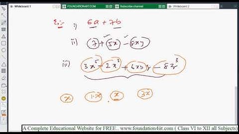 Fundamental Concepts of Algebra || Class 8 Maths ICSE ||