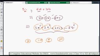 Fundamental Concepts of Algebra || Class 8 Maths ICSE || screenshot 4