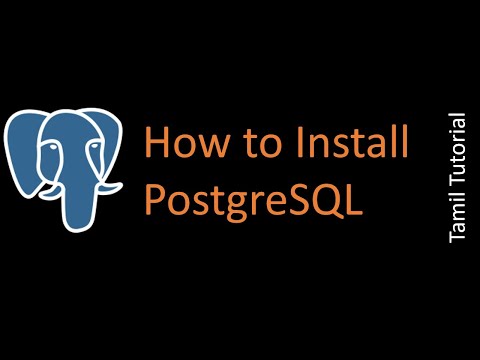 PostgreSQL | Installation |Tamil