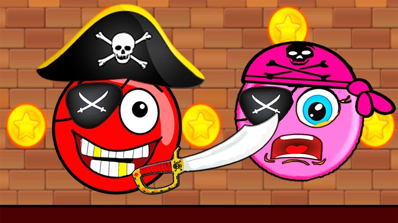 Игра в шары пираты. Красный шарик пират. Злой шар. Квадрат из красного шарика.