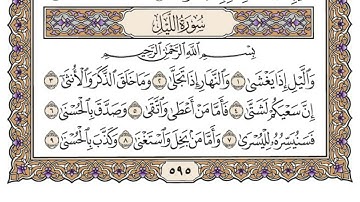 سورة الليل | القارئ الشيخ: محمد أيوب رحمه الله