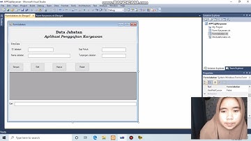 membuat desain interface from jabatan||Aplikasi Penggajian Karyawan #VB.NET