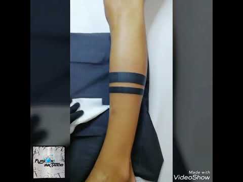 Tatuaggio Bande Nere Sul Polpaccio Messina Youtube
