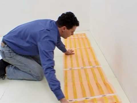 Aht Under Floor Heating Installation For Glued Carpet Youtube