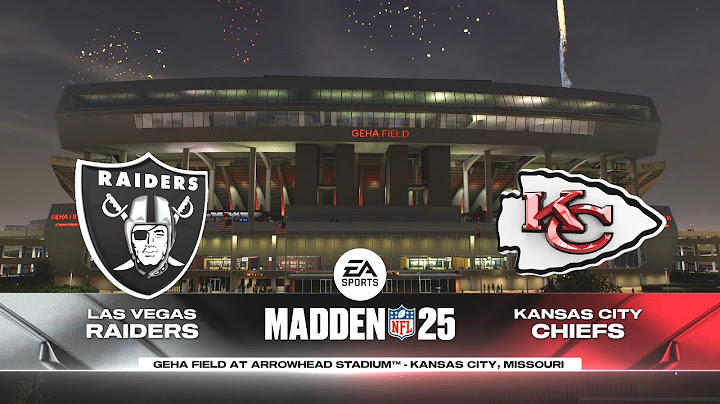 Madden NFL 25 - Las Vegas Raiders (Ashton Jeanty) Vs Kansas City Chiefs (Brashard Smith) PS5