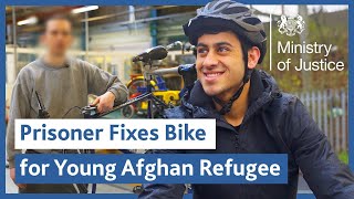 The Prisoners Fixing Bikes for Refugees by Ministry of Justice 5,056 views 1 year ago 3 minutes, 49 seconds
