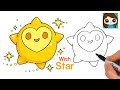 How to draw wishing star  disney wish