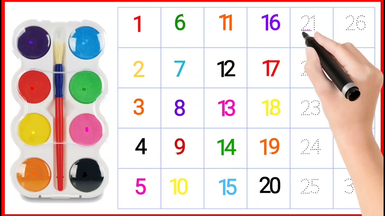 Counting numbers| Write and read numbers |1-30 |123 learning for kids |123 counting for kids