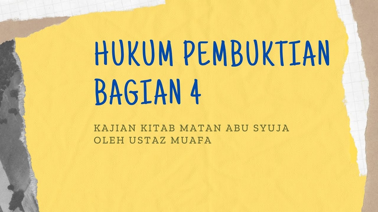 MATAN ABU SYUJA' (151); PEMBUKTIAN 4