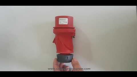 Phích cắm công nghiệp 3 pha 16A - Mennekes 13510 IP54